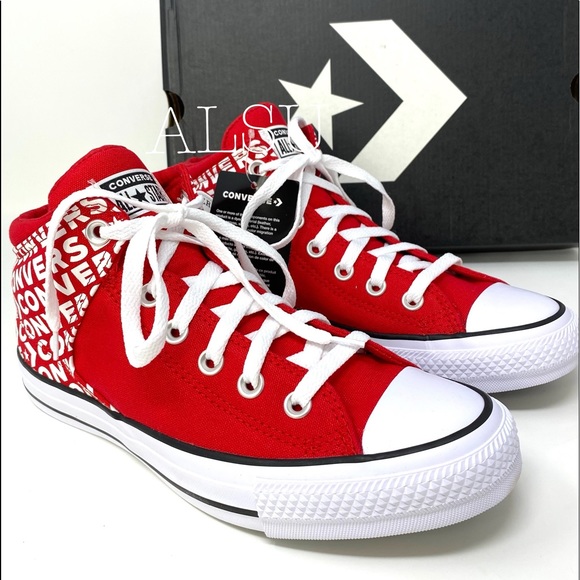 Converse Ctas High Street High Top Red W AUTHENTIC - Picture 2 of 8